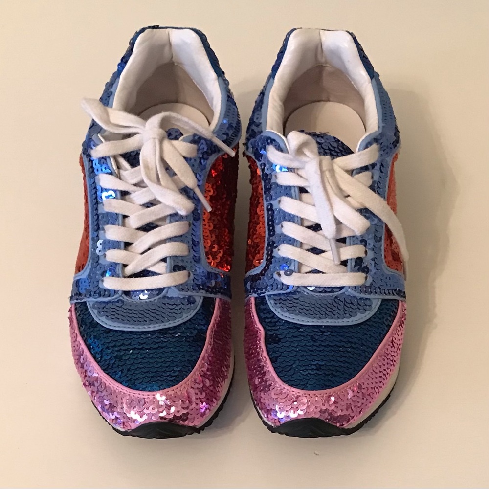 Katy Perry Collections colorful sequin-embellished sneakers